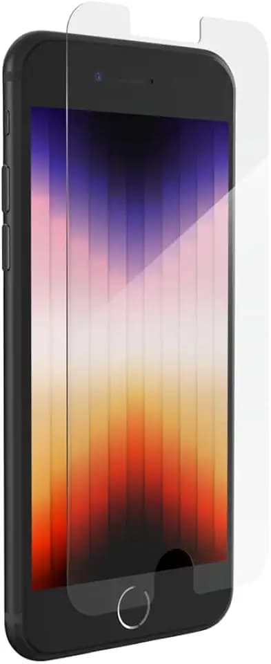 ZAGG InvisibleShield Glass+ Screen Protector or for iPhone SE (3rd/2nd Gen), 8, 7, 6s, 6 – Extreme Impact & Scratch Protection, Easy to Apply, Seamless Touch Sensitivity