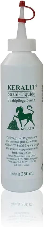 Keralit Strahl-Liquide für Pferde | Strahlpflege bei Strahlfäule | Festigt den Hufstrahl, trocknet Strahlfurchen & pflegt die Weiße Linie – wirksam bei Hornzersetzung