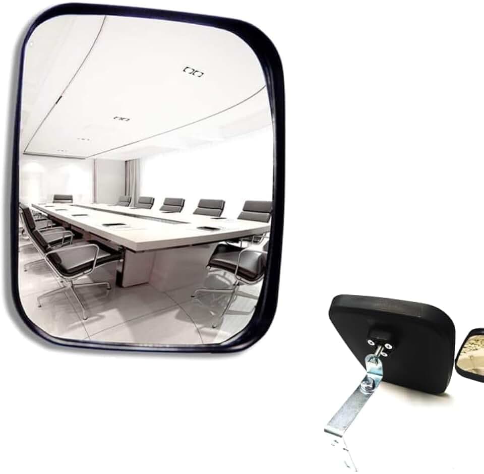 Verkehrsspiegel Weitwinkel Sicherheit Convex Familie Auffahrt Garage Krankenhaus Parkplatz Verkehrssicherheit Single Dot Spiegel, Innen und Außen,16 * 19cm (16 * 19CM)