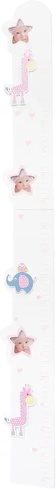 Maturi Hölzerne Messlatte für Kinder, 70 cm bis 155 cm (ca. 8 Monate – 11 Jahre), Kinderzimmer-Dekoration, Geschenk, rose