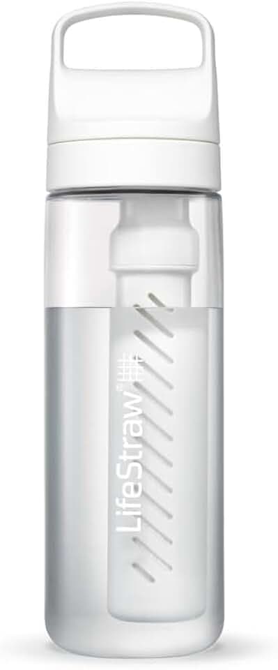 LifeStraw Go Serie - BPA-freie Trinkflasche mit Wasserfilter für Reisen und den täglichen Gebrauch - entfernt Bakterien, Parasiten, Mikroplastik und verbessert den Geschmack