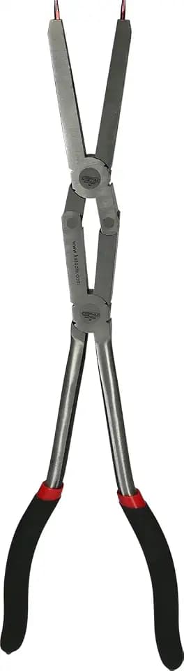 KS Tools 500.7036 Doppelgelenk-Sicherungszange für Innensicherungsringe, 345 mm