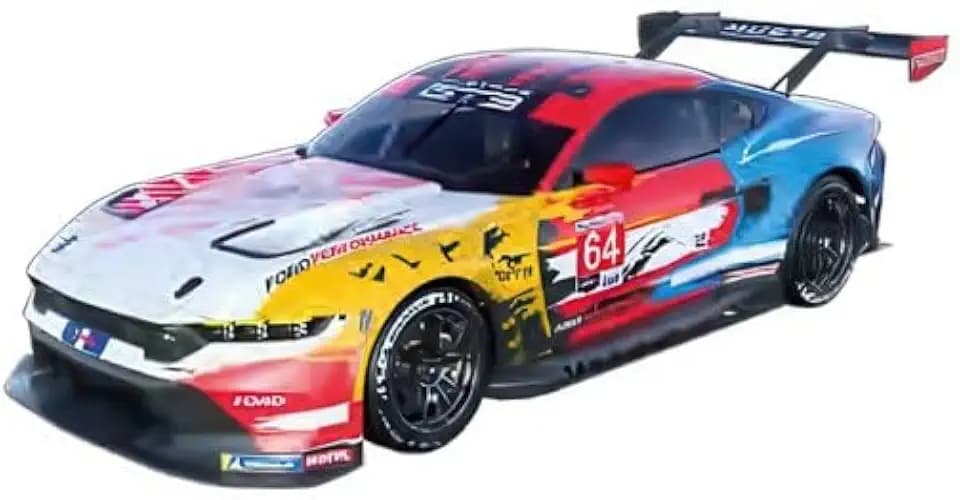 Carrera 27807 Ford Mustang GT3 Champion Spirit, No.64 1:32 Scale Evolution Analog Slot Car Racing Vehicle