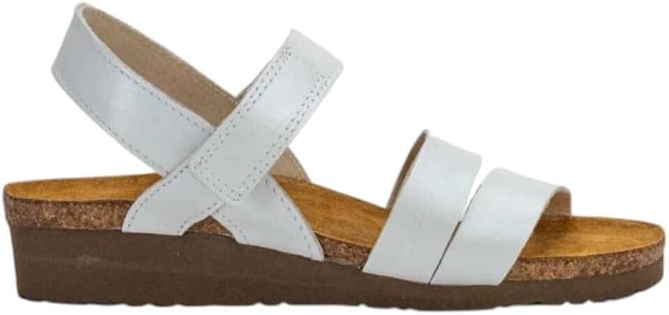 NAOT Kayla Women’s Sandals - Supportive 3-Strap Design with Backstrap, Cork & Latex Footbed - Arch Support - Travel-Friendly Comfortable Walking Sandals for All-Day Wear