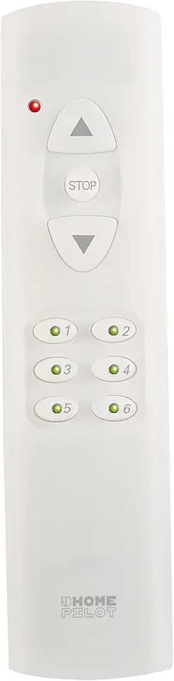 HOMEPILOT Fernbedienung smart 6 Gruppen, zur Fernsteuerung der Smart Home Produkte von HOMEPILOT und Rademacher via DuoFern Funk, z.B. Licht, Rolladen, Heizung, bis zu 48 Geräte