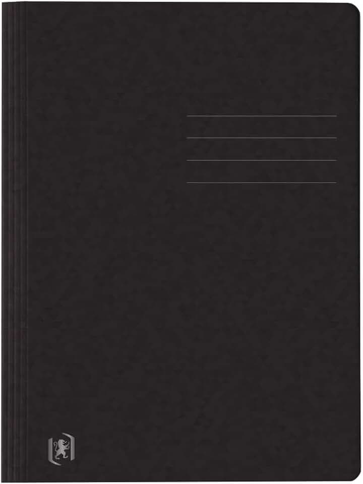 Oxford Schnellhefter aus Karton, schwarz, 25 Stück TOP FILE+ DIN A4