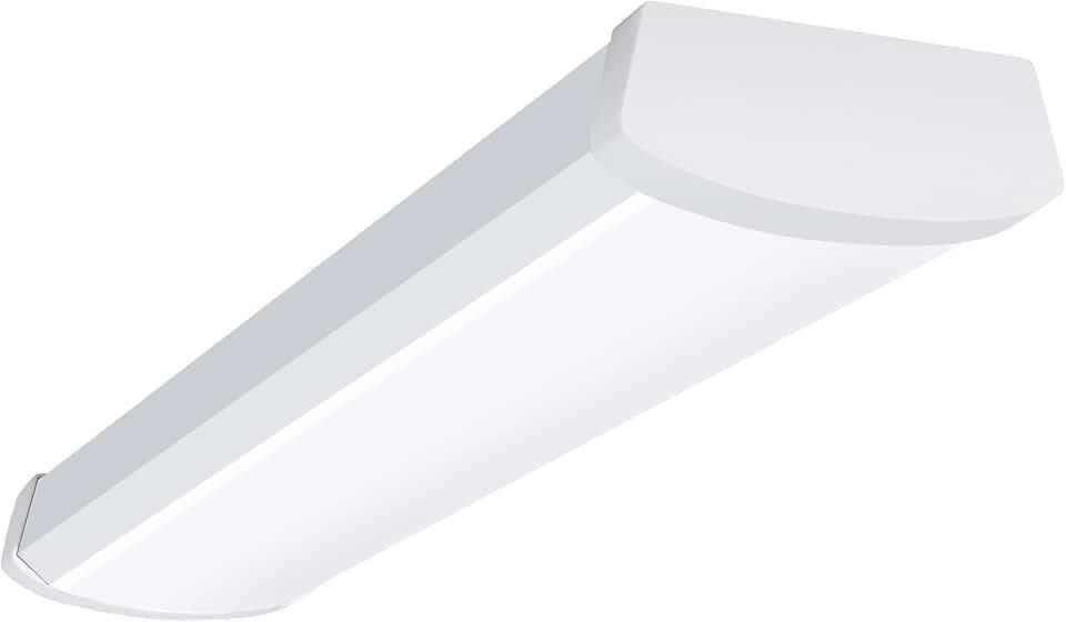Metalux 2 ft. Integrated LED Wraparound Ceiling Light 2100 Lumens Dimmable 3CCT Selectable 3000K/3500K/4000K White Surface Mount Lighting Fixture 2NW20C3R