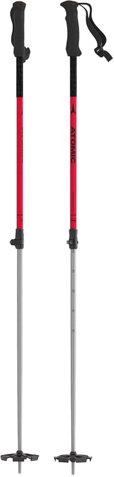 ATOMIC BCT Tourenskistöcke I Längenverstellbare Skistöcke mit ergonomischem Griff & 85 mm Touring-Teller I Ski-Stöcke aus hochwertigem Aluminium I Skistock mit größenverstellbarer Schlaufe