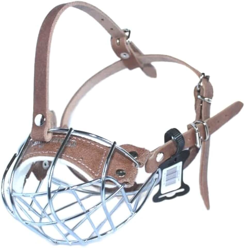 L&J Pets Uk Metall-Korb-Maulkorb für Französische Bulldogge | Korb-Maulkorb für Frenchies, starker Metall-Maulkorb