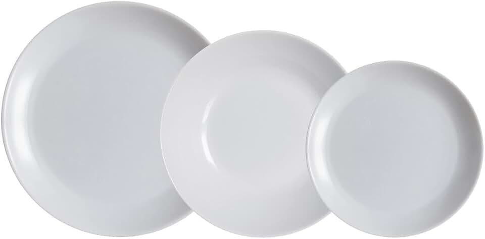 Luminarc 736649 18-teiliges Arc Diwali Tafelservice, Opal