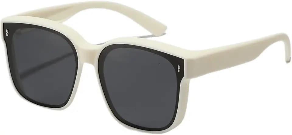 SHEEN KELLY Oversized Polarized Fit Over Sunglasses Women Men TR90 Mirrored Over Glasses Cat Eye Driver Goggles