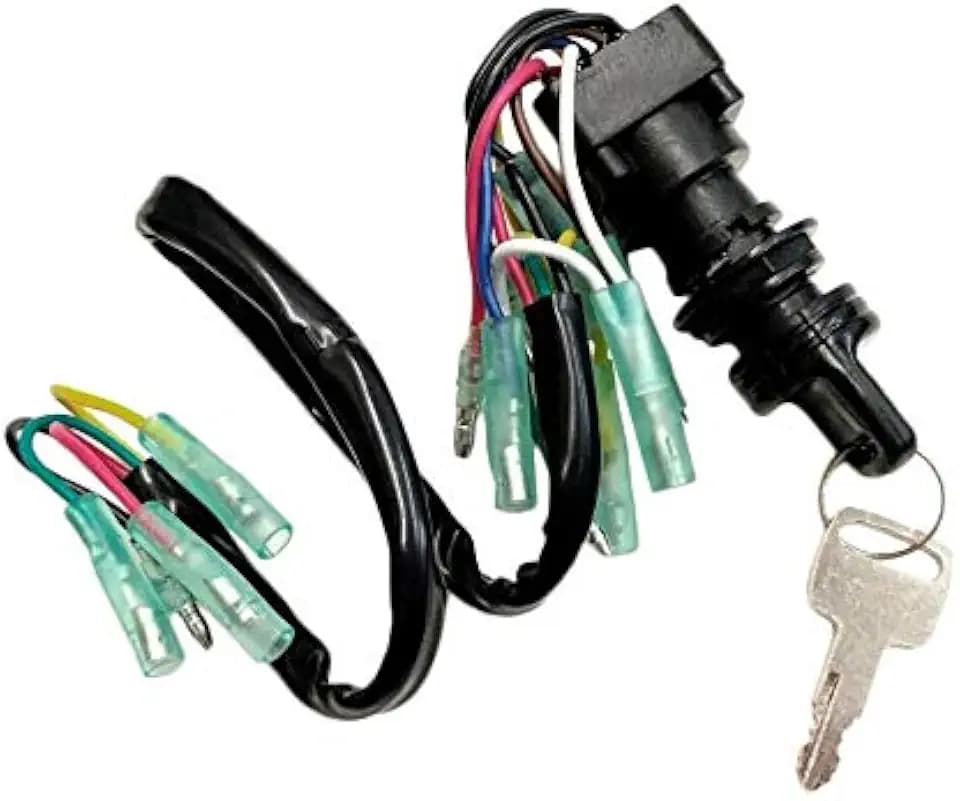 A.A Ignition Main Key Switch Assembly for Yamaha Motor Control Box - 703-82510-42-00, 703-82510-44-00, MP51040, 703-82510-43-00