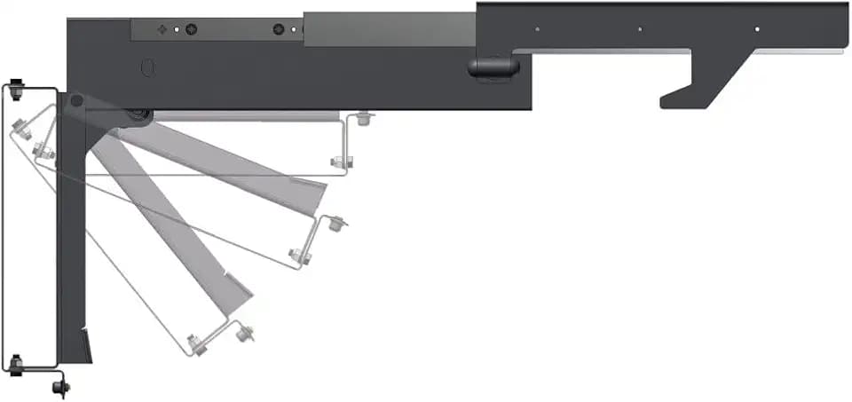 MORryde TV40-010H Slide-Out and Flip Down TV Ceiling Mount, Black, 17 Inch