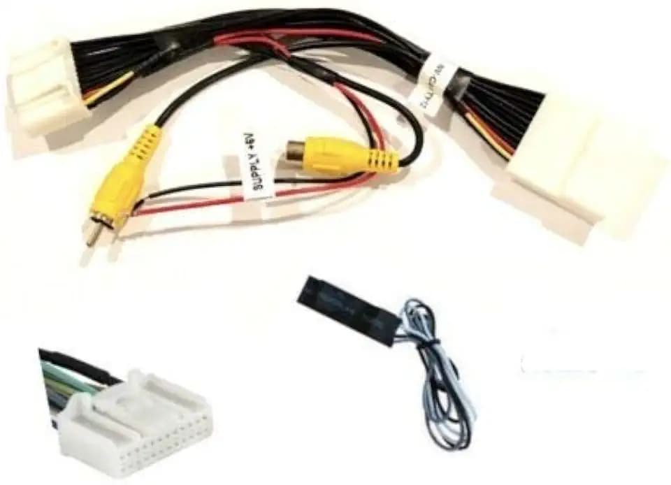 Retain OEM Factory Backup Reverse Camera to New Aftermarket Car Stereo Display/Navigation Radio Wire Harness w/ 6 Volt Converter for Some Toyota and Scion -Important- Vehicles Listed Below