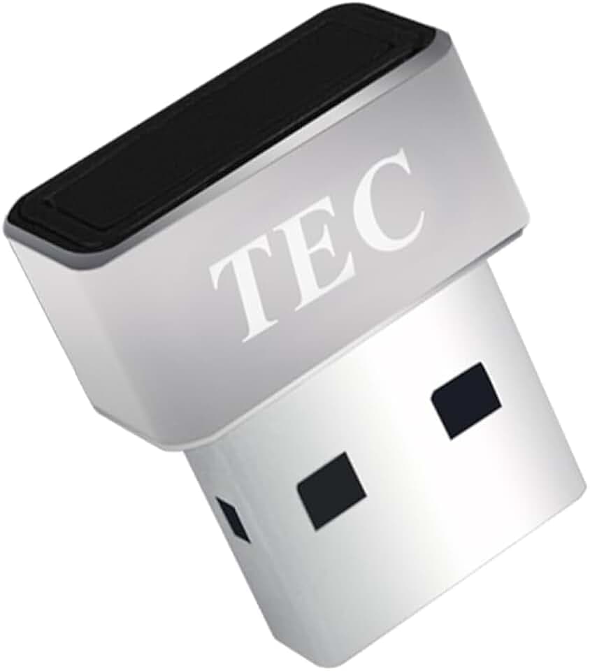 TEC ESS Enhanced Sign-in Security USB Fingerprint Passkey Reader – 0.05s Fast Login, AES256 Encryption, 360° Biometric Scanner, Windows Hello Fingerprint Reader for Windows 11/10, TE-FPA3-MC