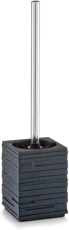 Zeller 18319 WC-Bürste Schiefer, Polyresin, 9,5 x 9,5 x 38,5 cm, schwarz, 1 - Pack