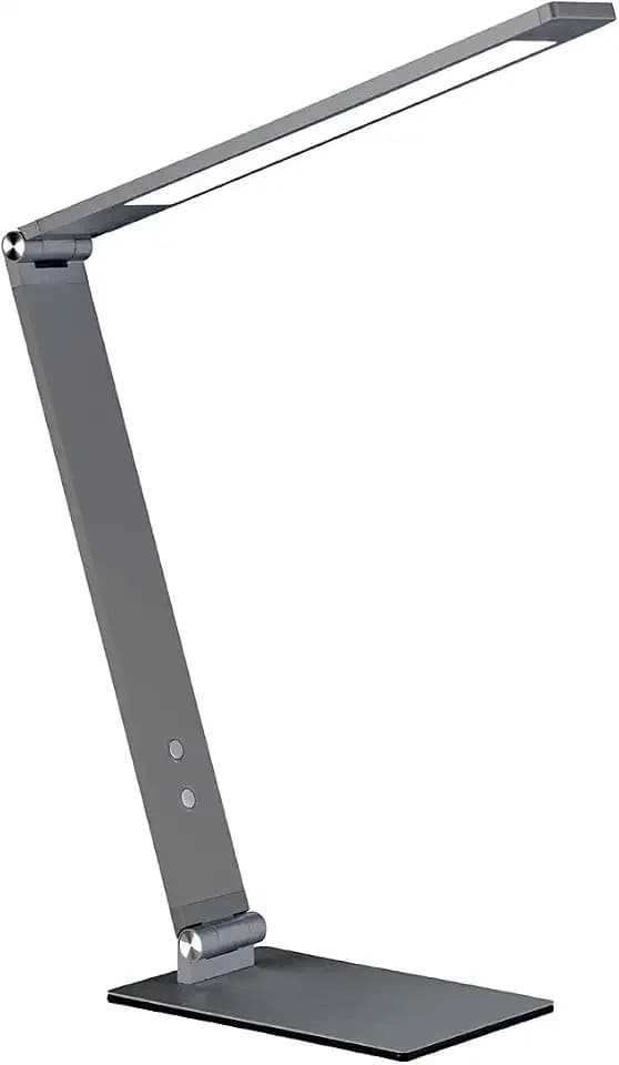 Fischer & Honsel Tischleuchte Geri,1x LED 11 Watt, Anthrazit-Grau, 4 Stufen CCT, 4 Stufen Dimmer, 98141, 36x12x38cm (LxBxH), 550 Lumen, 2700 K / 3800 K / 5000 K / 6500 K