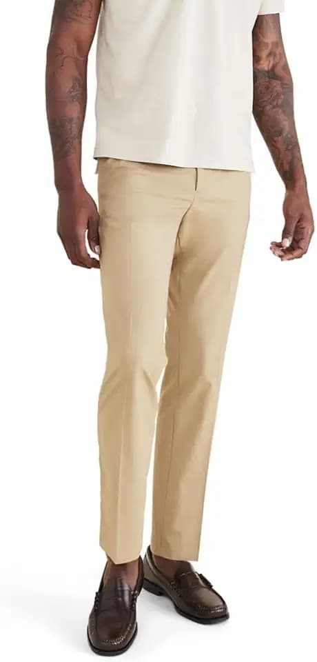 Dockers Men's Signature Go Slim Fit Khaki Smart 360 Tech Pants
