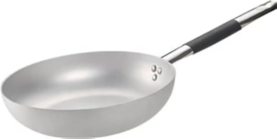 Pentole Agnelli ALMC111BPIC28 Aluminium-Induktionsleitung Senkpfanne hoch, Induktionsboden mit 1 Kühlgriff, 28 cm