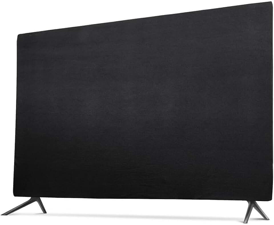Indoor TV dust cover, with elastic and soft fabric that can stretch without damaging the screen, suitable for most brand TVs(76-85 inches)