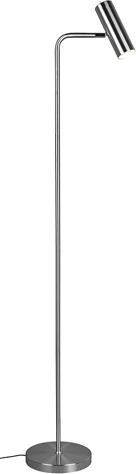 Trio Leuchten Stehleuchte Marley 412400107, Metall Nickel matt, exklusiv Leuchtmittel 1x GU10