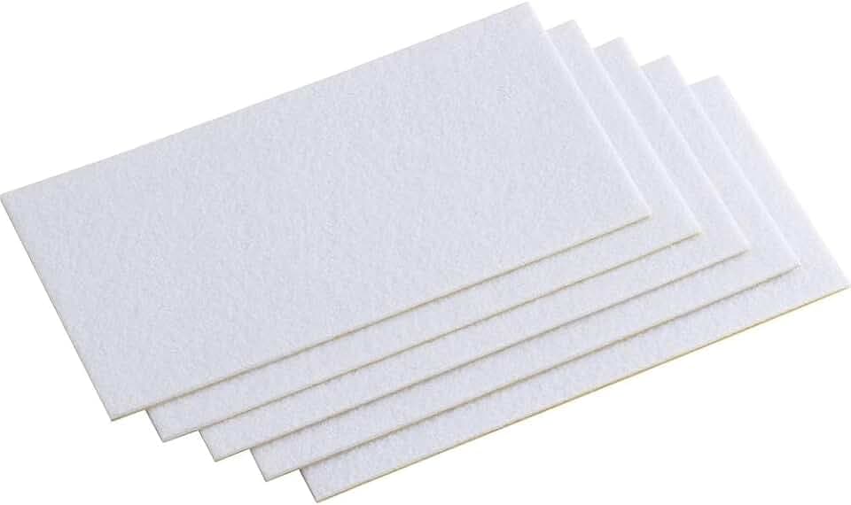 Metafranc Filz-Gleiter 100 x 200 mm – 5 Stück – weiß – selbstklebend