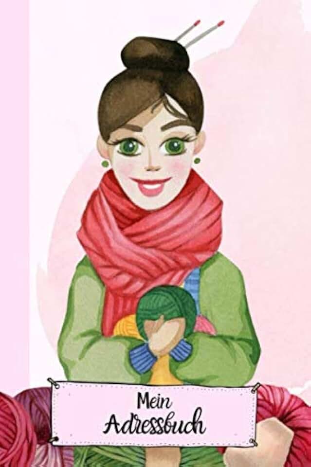 Mein Adressbuch: Mein Adressbuch & Hobby.Mit einzigartigem Strickerin Design. Stricken Häkeln Handarbeit Geschenk - 100 Seiten mit viel Platz für ... Idee für Strick- und Häkel-Begeisterte.