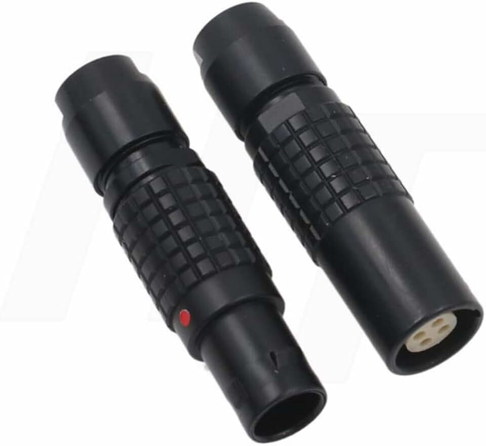 Compatible for Lemo 1B FGG PHG Connector, Male Female Circular Push Pull Free Socket and Cable Plug (7-pin, Black)