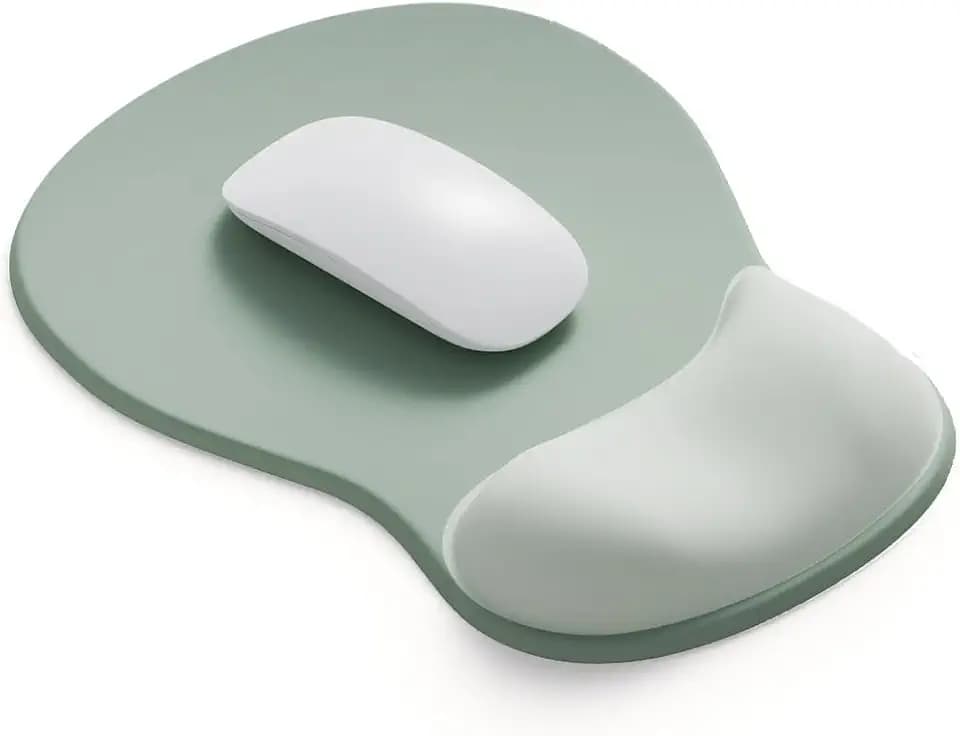 ErgoComfort Gel Wrist Rest Mouse Pad-Ergonomic Office Mousepad with Wrist Support-Non-Slip, Design Desk Accessories Mat for Home&Game Decor (06Minty Dream)