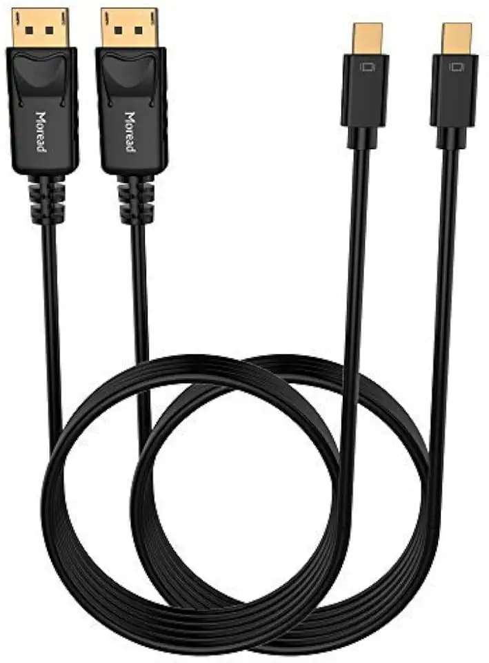 Moread 8K Mini DisplayPort to DisplayPort Cable 1.4, 2 Pack, 6ft
