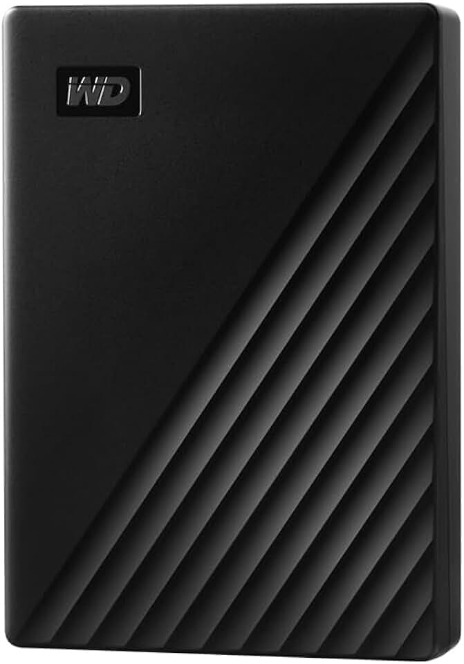 WD My Passport 6 TB Tragbare Externe Festplatte, USB 3.2 Gen 1, Schwarz
