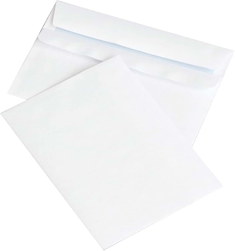 OFFICE PRODUCTS Selbstklebende Briefumschläge SK DIN C6 / Briefumschlag 1000 Stück/ 114 x 162 mm 75 (g/m2) / Farbe-Weiß/Geschäfts-Umschläge ohne Fenster