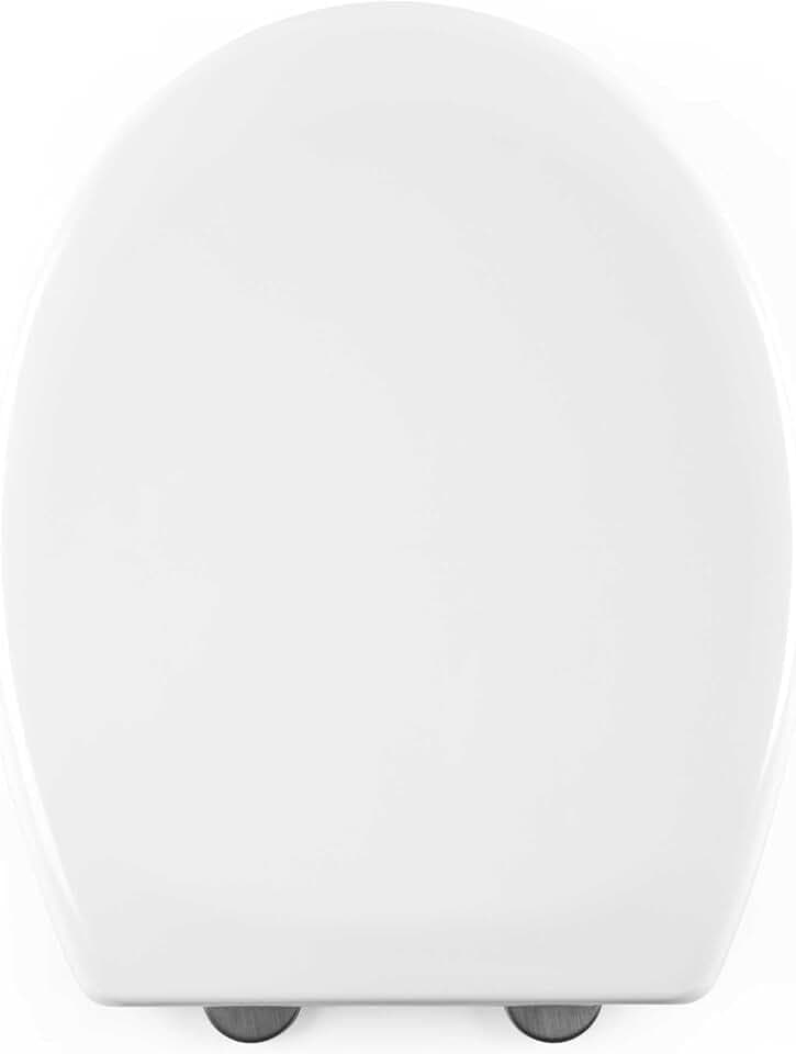 Beldray Anti-Bac WC-Sitz, D-Form, Absenkautomatik, Weiß