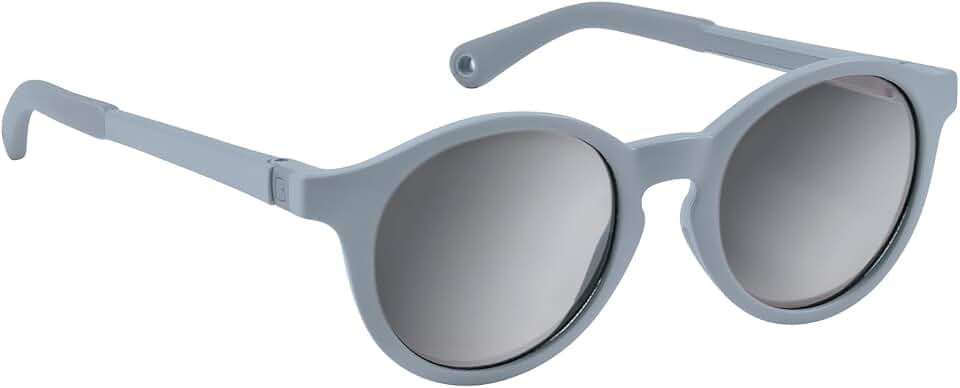 BÉABA, Sonnenbrille für Kinder 4-6 Jahre, 100% UV Schutz - Kategorie 3, Seitenschutz, Optimaler Komfort, 360° verstellbare Bügel, Sehhilfen tauglich, Kiesel