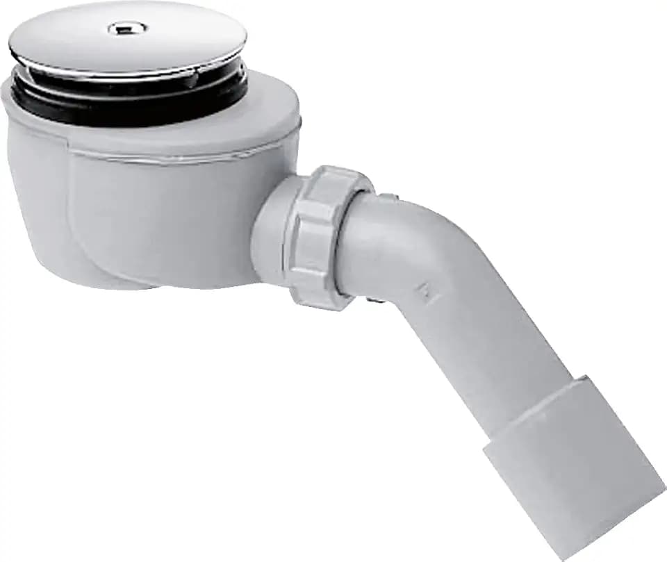 hansgrohe Komplettset Ablaufgarnitur Staro 90, Ablauf für Duschwannen mit Ablaufloch 90mm, Chrom