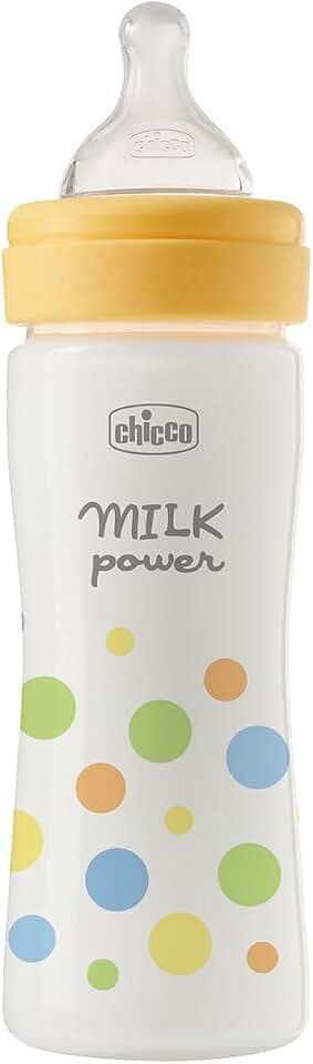Chicco Perfect Easy Flasche mit mittlerem Durchfluss, mit Physio-Sauger aus weichem Silikon und Soft Sense-Finish, Anti-Kolik, reduziert Aufstoßen und Reizbarkeit, 250 ml Kunststoffflasche, 2m+, Kind