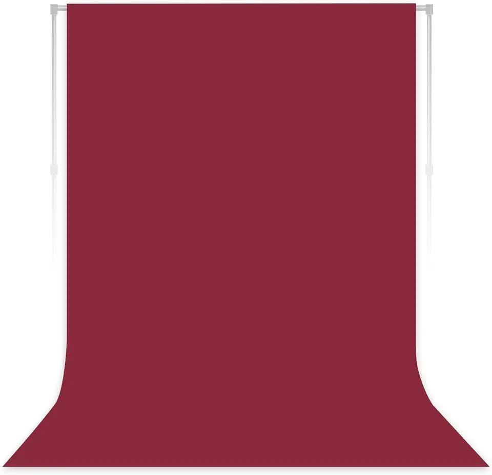Burgundy Photography Backdrop for Photoshoot, Fabric, 5x7 FT