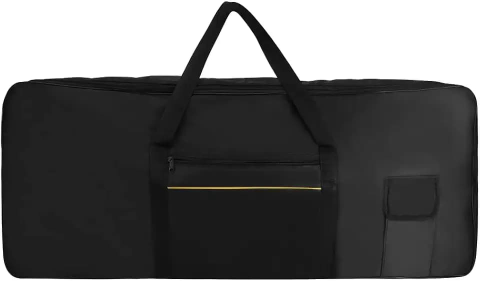 61 Keys Keyboard Case for 61 Keys Keyboard and Electric Piano, Electric Keyboards Bag Piano Gig Bag, Waterproof 420D Oxford Cloth Piano Padded Case (black)
