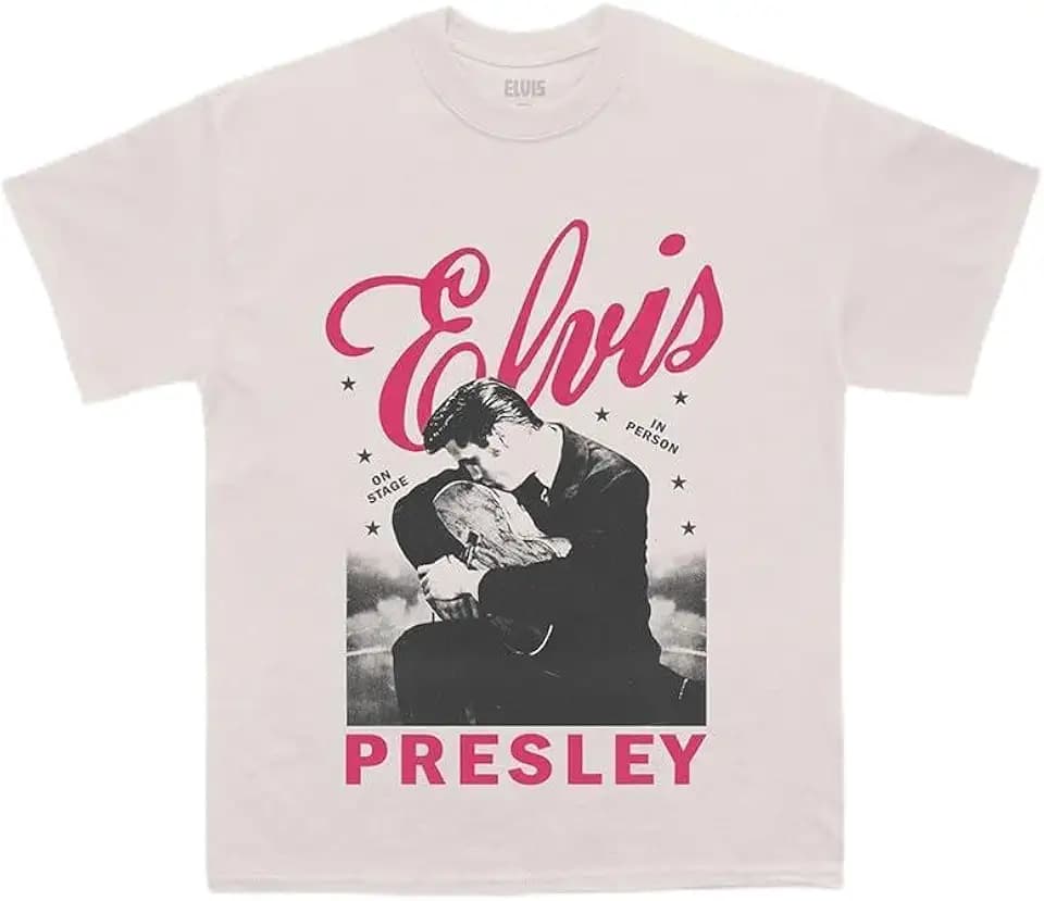 Elvis Presley Unisex Elvis Presley On Stage T-Shirt Artist Merch (1er Pack)