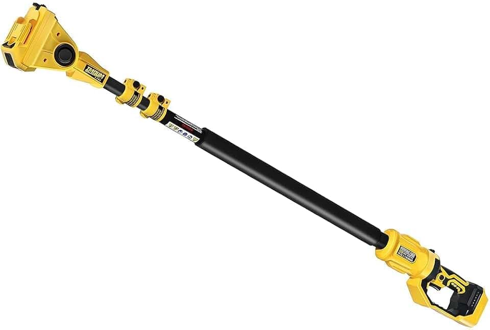 UPGRADE 90°/180° Rotatable Extension Pole, Cordless Pole Saw 3.87-6.72 Foot Telescoping Extension Pole Compatible with IMOUMLIVE