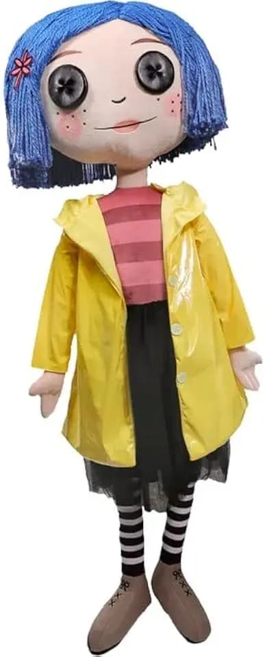 Kidrobot - Coraline with Button Eyes - Life-Size Plush Doll