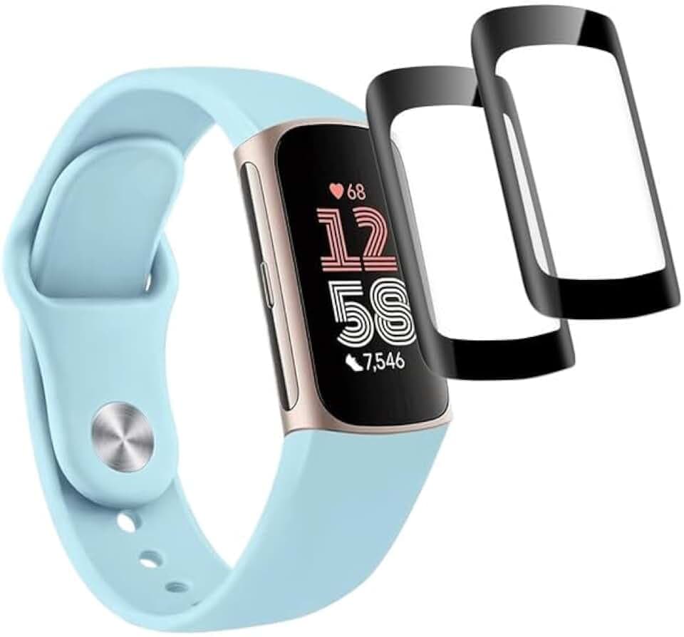 2 Stück für Weich TPU Schutz Fitbit Charge 6 Schutzfolie