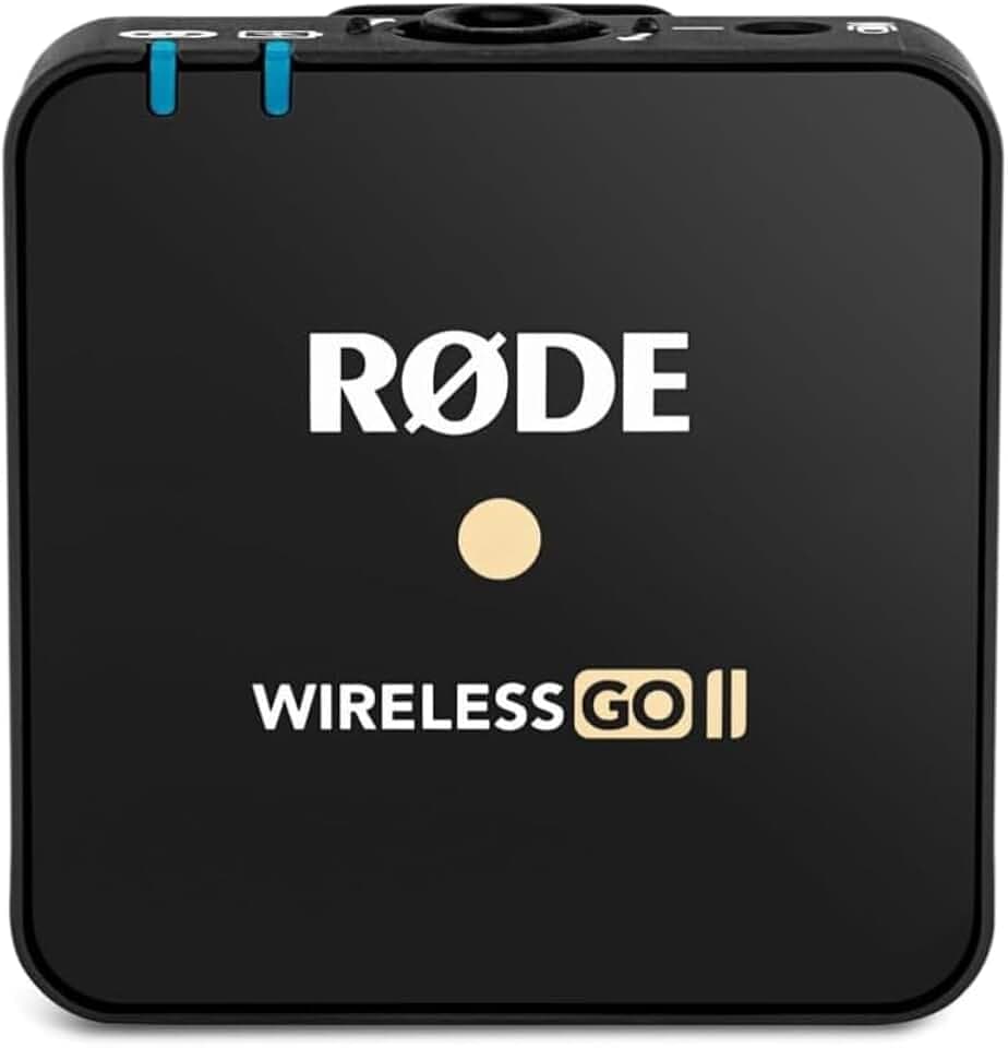 RØDE Wireless GO II TX - Ultrakompakter drahtloser Sender mit integriertem Mikrofon, integrierter Aufnahme und Einer Reichweite von bis zu 200 m (nur Sender)