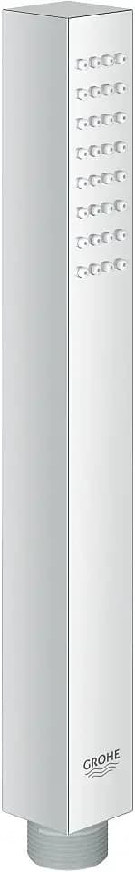 GROHE Euphoria Cube Stick, Duschkopf (Handbrause mit 1 Strahlart, Antikalk-System, Universalanschluss passend zu Standard Duschschläuchen), chrom, 27698000