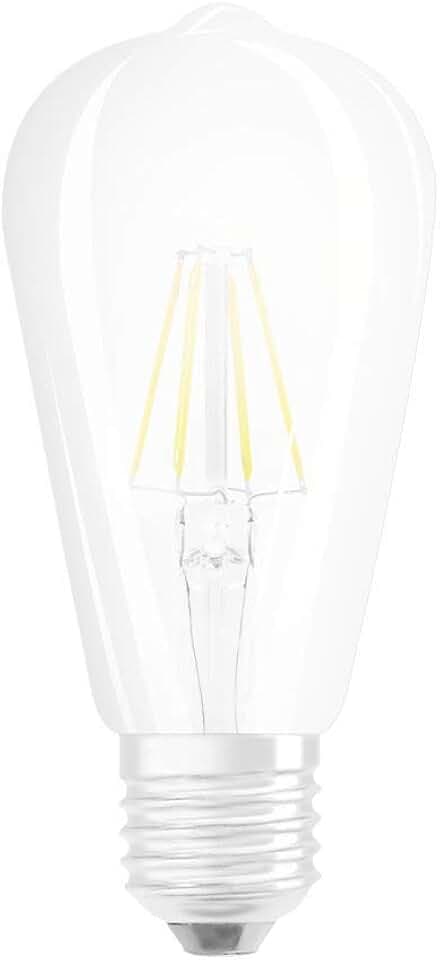OSRAM Filament LED Lampe mit E27 Sockel, Edison Form, Warmweiss (2700K), 4 W, Ersatz für 40-W-Glühbirne, LED Retrofit CLASSIC ST