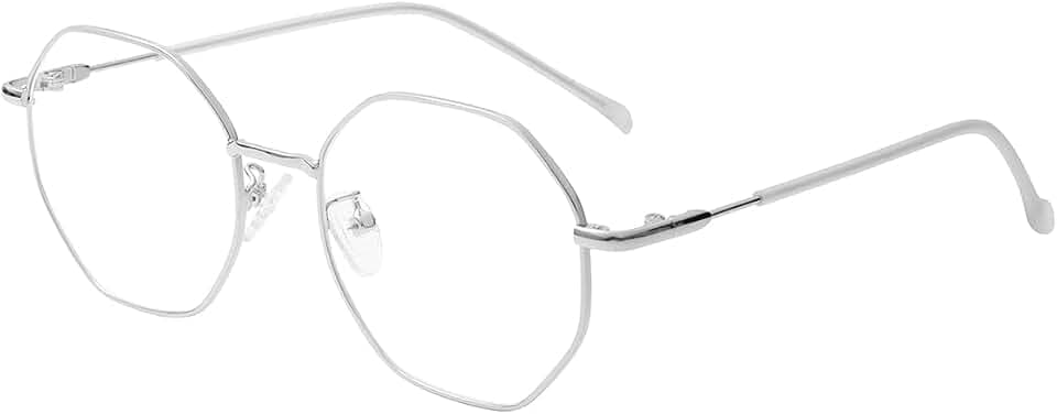 JOVAKIT Polygon Blue Light Blocking Glasses for Women Men Vintage Octagon