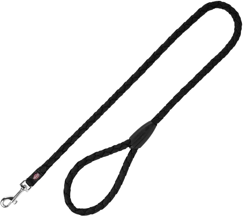 TRIXIE Hundeleine Cavo Leine L–XL, 1,00 m ø 18 mm in schwarz - kurze Führleine für den Hund mit guter Kontrolle - für große bis sehr große Hunde - 144201