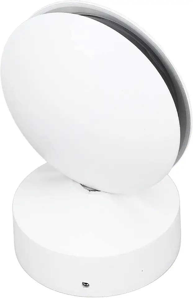 10W LED-Wandleuchte mit 360-Grad-Beleuchtung - Moderne Aluminium-Mini-Leuchte, Sanfte Beleuchtung für Gang, Schlafzimmer (Weiß)