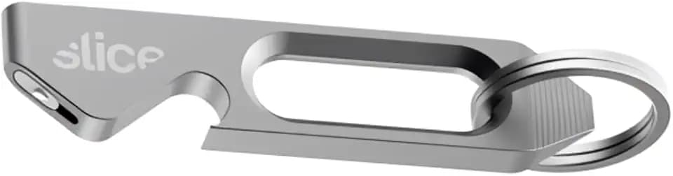 Slice Multi-Tool Cutter | Bottle Opener, Ceramic Utility Knife, and Keychain Box Cutter | Blade Lasts 11x Longer than Metal | Space Gray