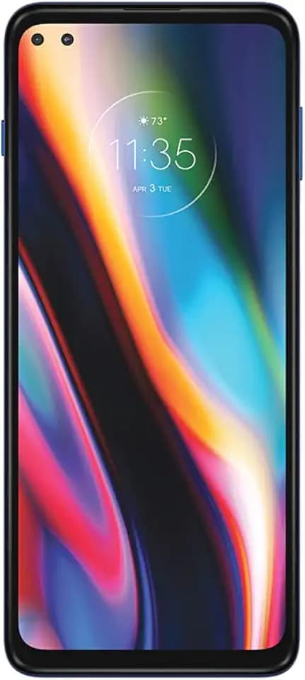 Motorola Moto g 5G plus (6,7'-Display, 48-MP-Kamera, 6/128 GB, 5000 mAh, Dual-SIM, Android 10) Blau, inkl. Schutzcover [Exklusiv bei Amazon]